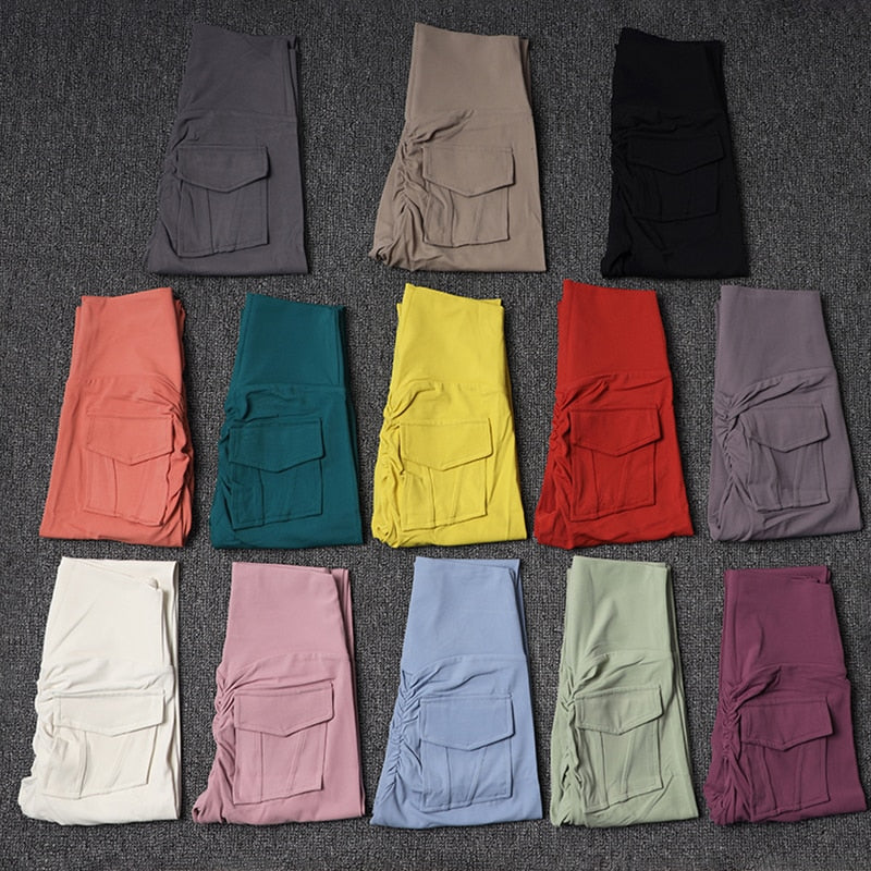Nahtlose Leggings mit Taschen