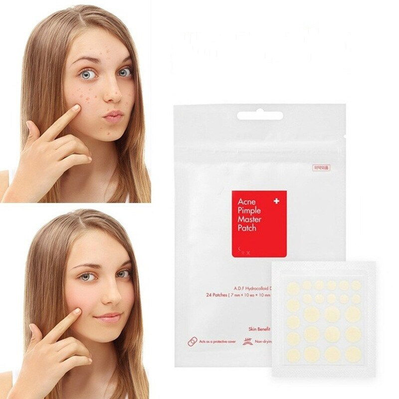 Aufkleber zur Behandlung von Gesichtsflecken und Narben
