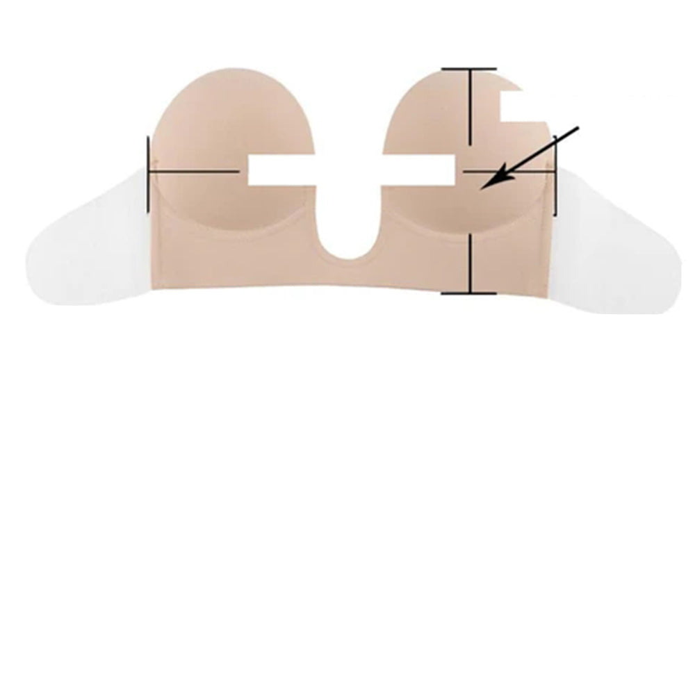 BH mit Silikoneffekt und tiefem Ausschnitt – Secret Bra