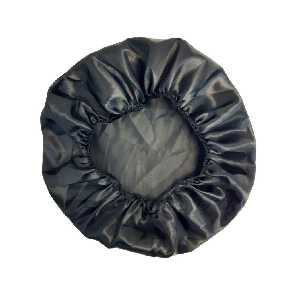 Satinhaube mit Gummizug